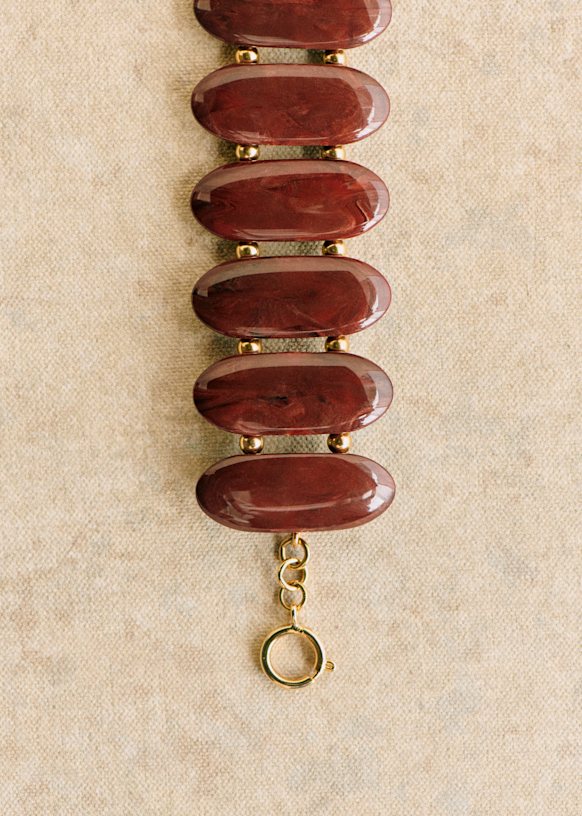 Octavie Belt - Mahogany - Resin - Sézane display picture 3