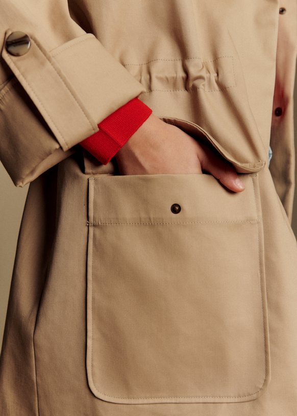 Hugo Parka - Olive Green - Organic Cotton - Sézane