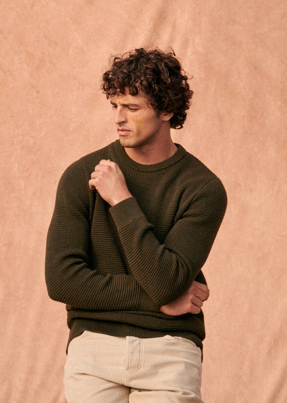 Chuck Sweater - Khaki - Wool - Sézane