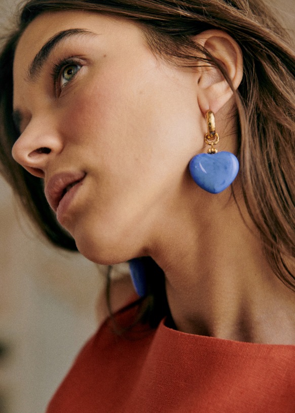 Pippa Earrings - Mauve - Resin - Sézane