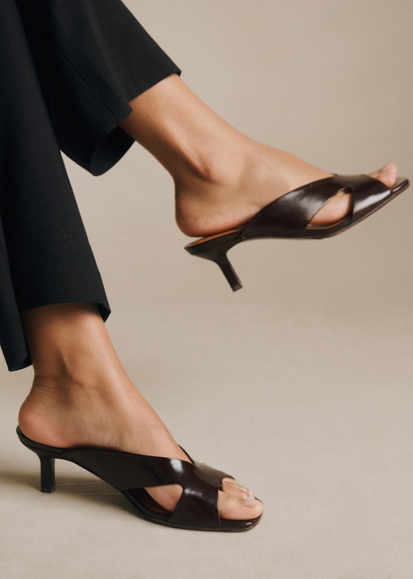 Mules Ingrid - Chocolat vintage