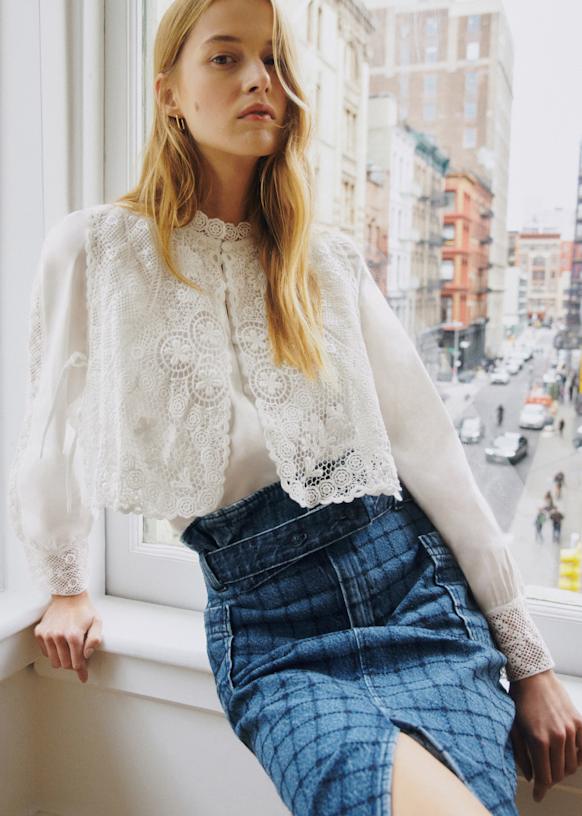 Beryl シャツ - Sézane x SEA NY - エクリュ - オーガニックコットン