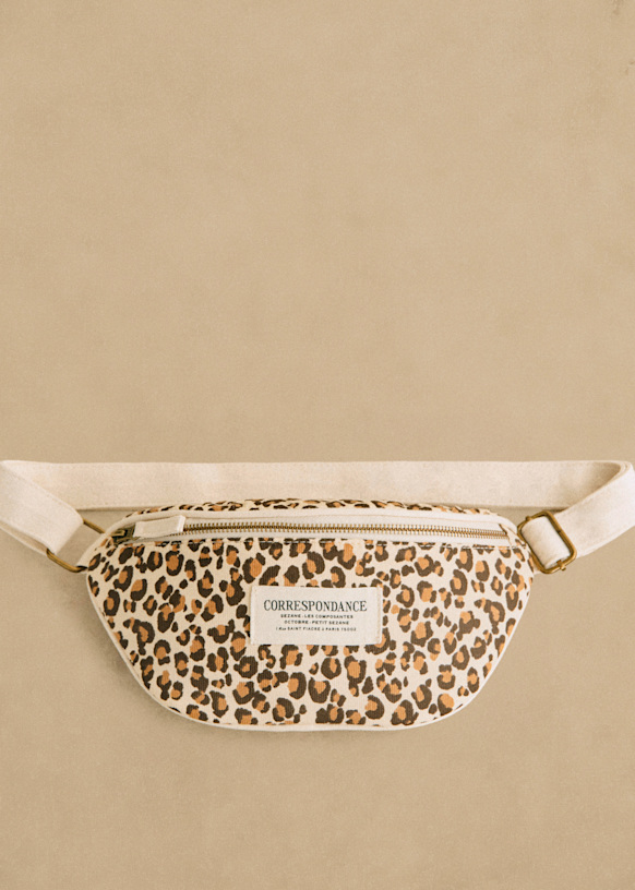 Crossbody Pouch - Leopard - Cotton - Sézane