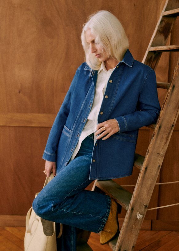 Will Jacket - Ecru - Organic cotton - organic textile - Sézane