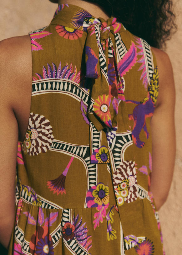OLYMPIA Dress - Sézane x Inoui Editions - Diego Print - Organic