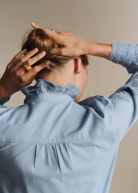 Chlo シャツ - ホワイト - シルク - Sézane