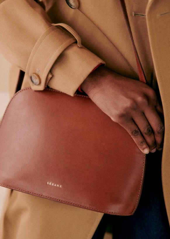 Bolso Victor heritage Camel Liso Heritage Piel bovina Sezane