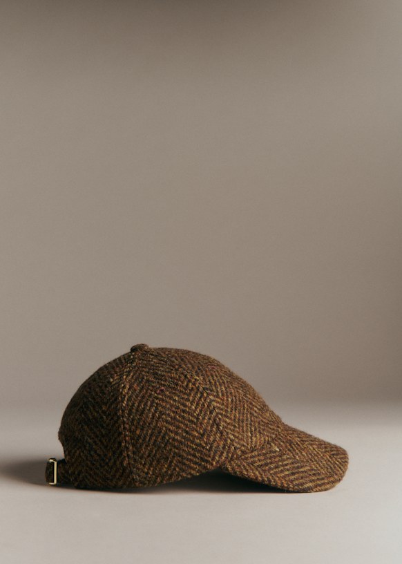 Chevron Cap - Brown Chevron - Virgin wool - Sézane