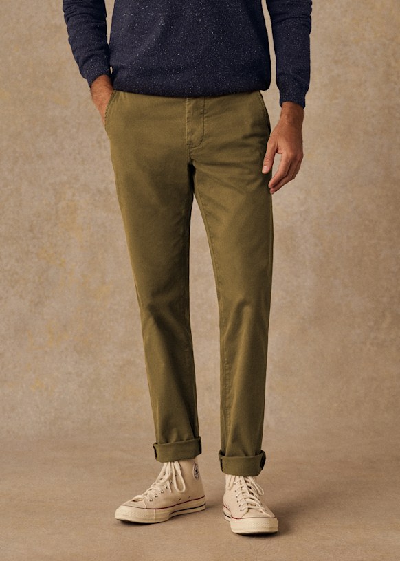Tom Chinos - Navy - Organic cotton - organic textile