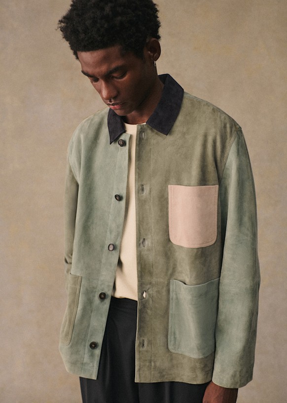 Cody Jacket - Blue / Green / Pink - Goat leather - Octobre