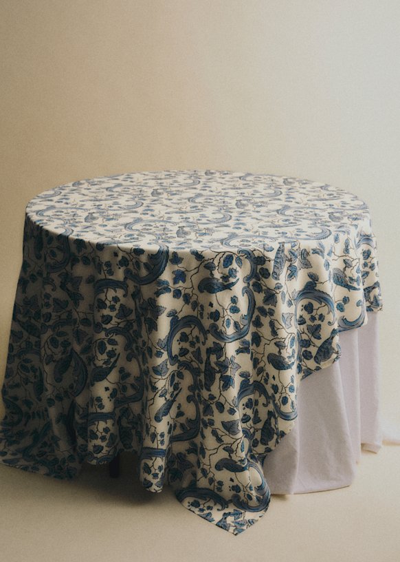 テーブルクロス - Sézane x Antoinette Poisson - ブルーバード