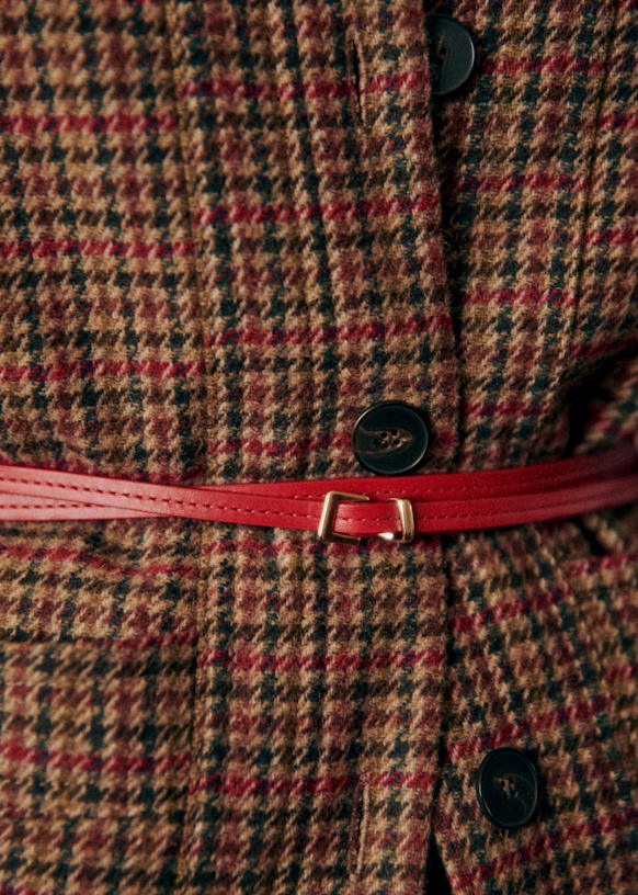 Ceinture Vineyard Vines - Homards - Rouge Cuir Toile - Boucle Laiton - Taille 26 - Garçon