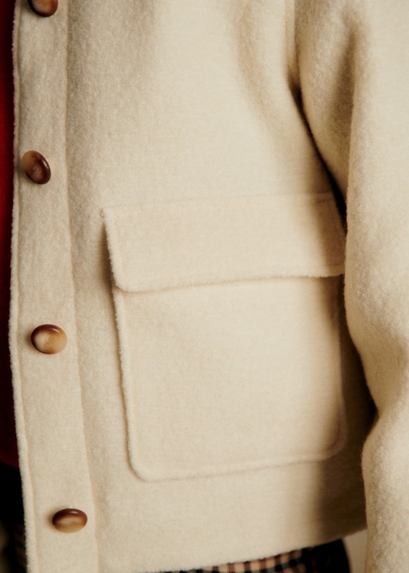 Ali Blouson - Ecru - Wool - Sézane