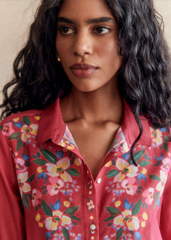Pierro Shirt - Sézane x Aimie - Poetry blue - Organic cotton