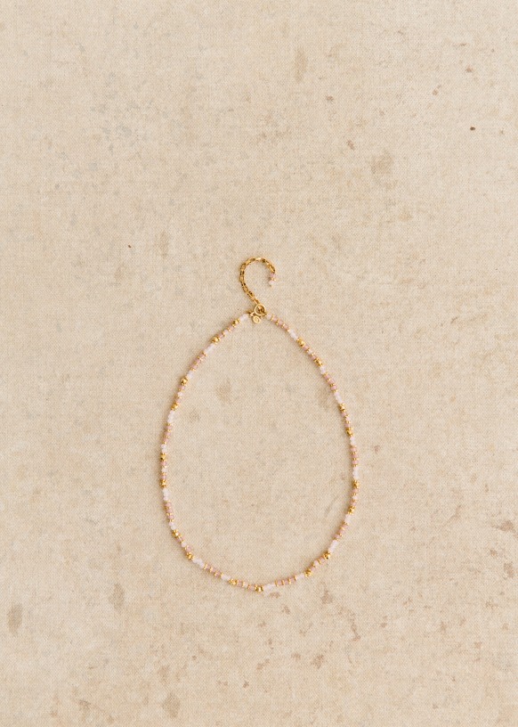 Elise Necklace Pink Beads S zane