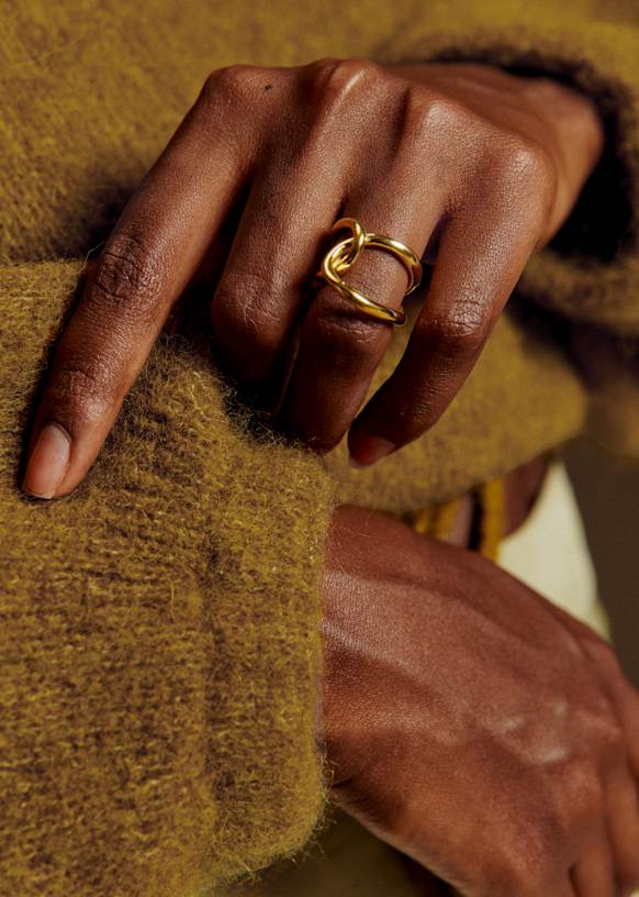 Alice リング - ゴールド - リサイクル真鍮 - Sézane