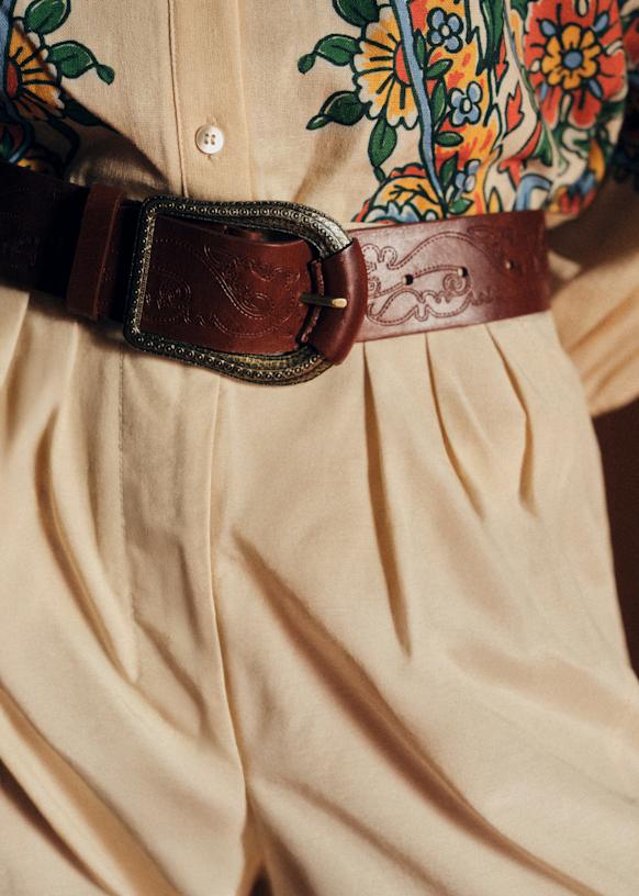 Suzie Belt - Heritage Leather Smooth Chocolate - Bovine leather