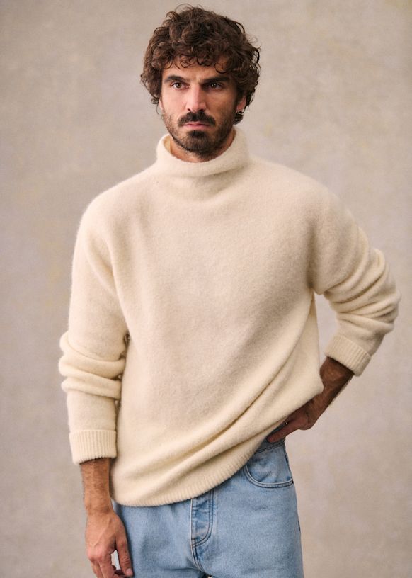 Pull Rowan - Écru - Laine - Octobre Éditions