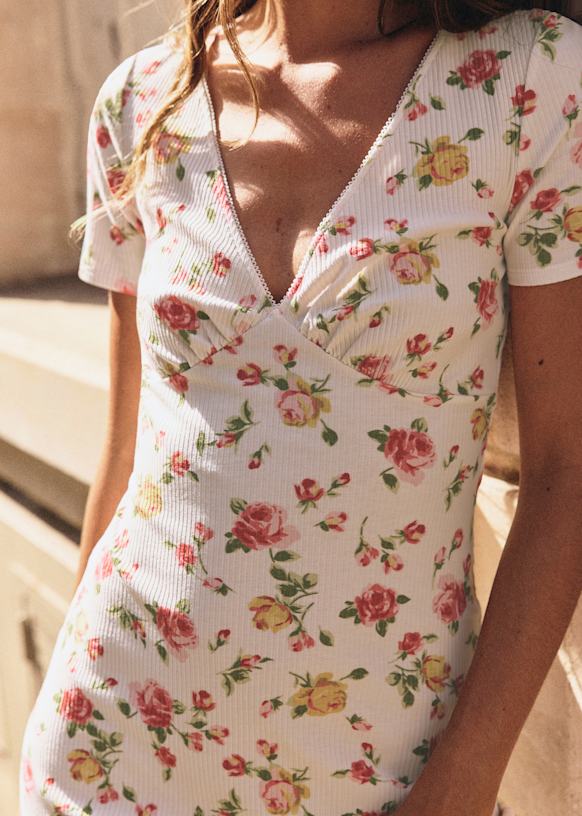 Patty Short Dress - Rosita Print - Organic Cotton - Sézane