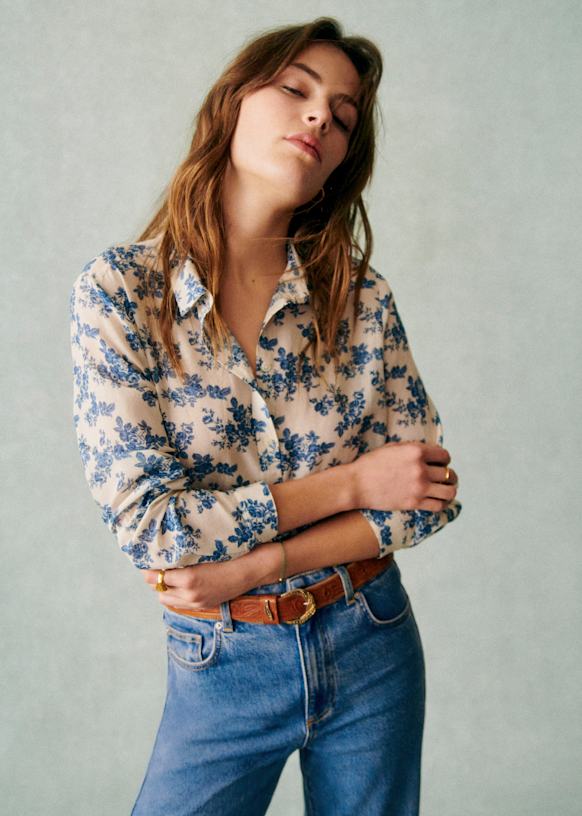SEZANE Pierro Shirt 100% New and Real Size | Depop