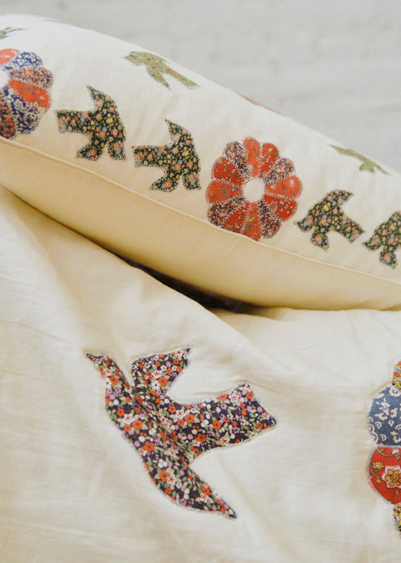 クッション - Sézane x Sea New York - ウッドストックパッチワーク