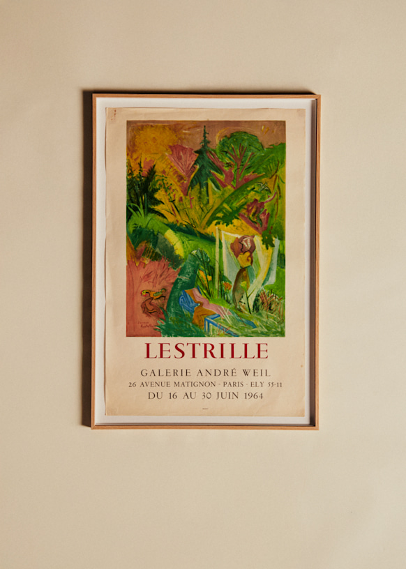 Affiche Galerie André Weil, Lestrille, 1964