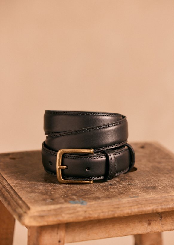 Clarence Belt - Black - Bovine leather - Sézane