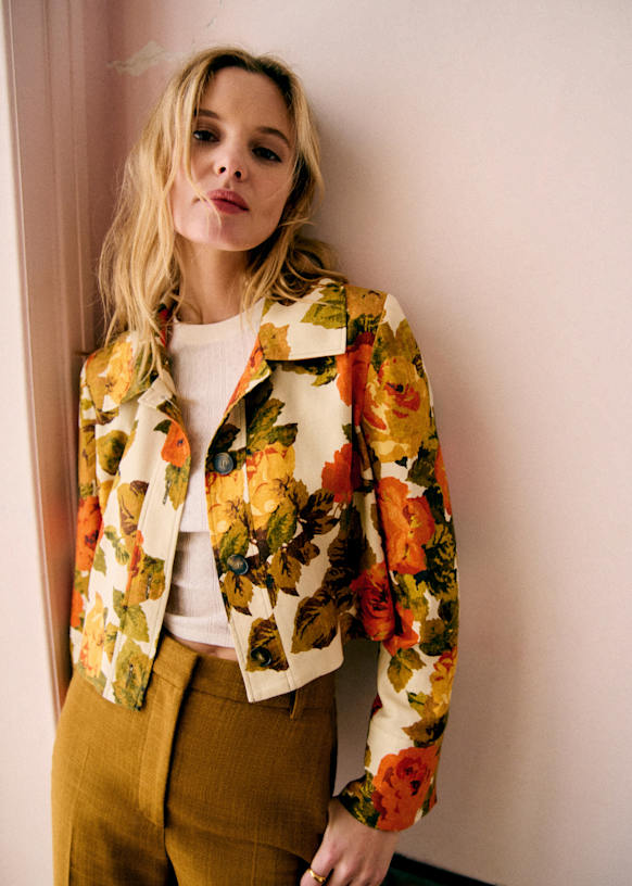 Sézane ジャケット Soleya Jacket - Taormina Print - Linen - Sézane
