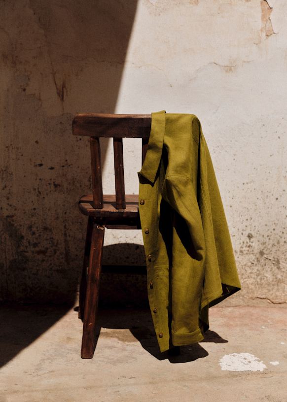 Will Jacket - Olive Green - Organic cotton - textile made from