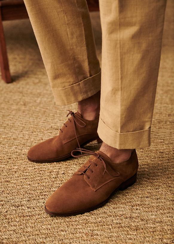 Suede derby shoes hotsell