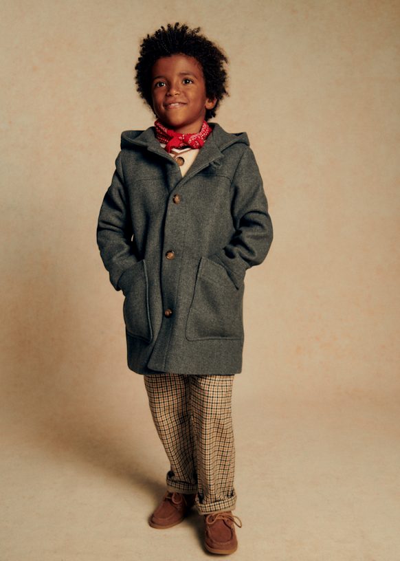 Joseph Coat - Mottled Grey - GRS certified recycled wool - Sézane