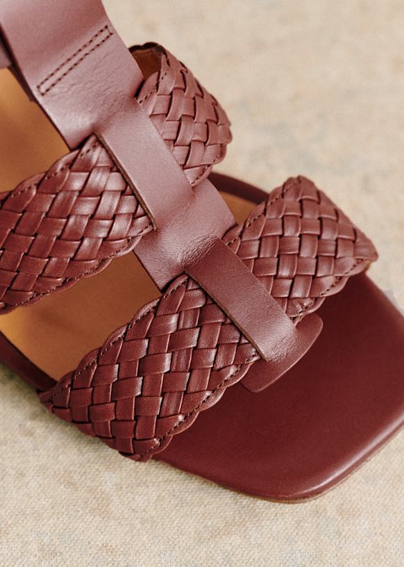 Felicia Sandals - Smooth Green - Bovine vegetable tanned leather