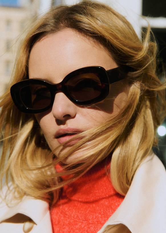 Julia サングラス - シェルブラウン - アセテート - Sézane