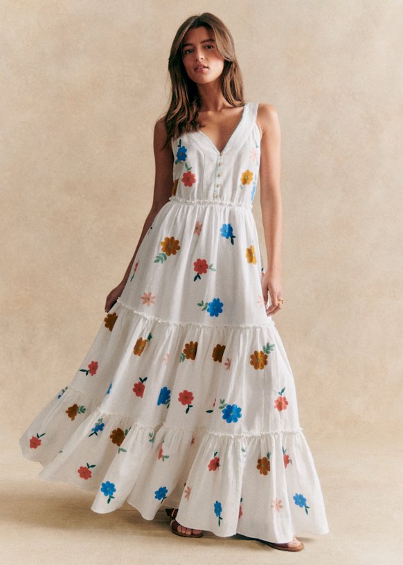 Reetika Dress - Ocher Blue - Sézane