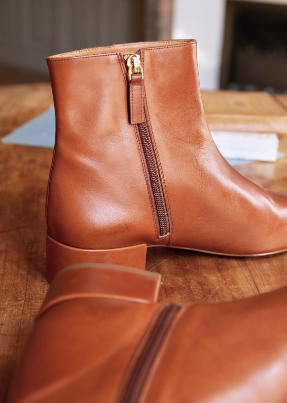 bottines sezane camel