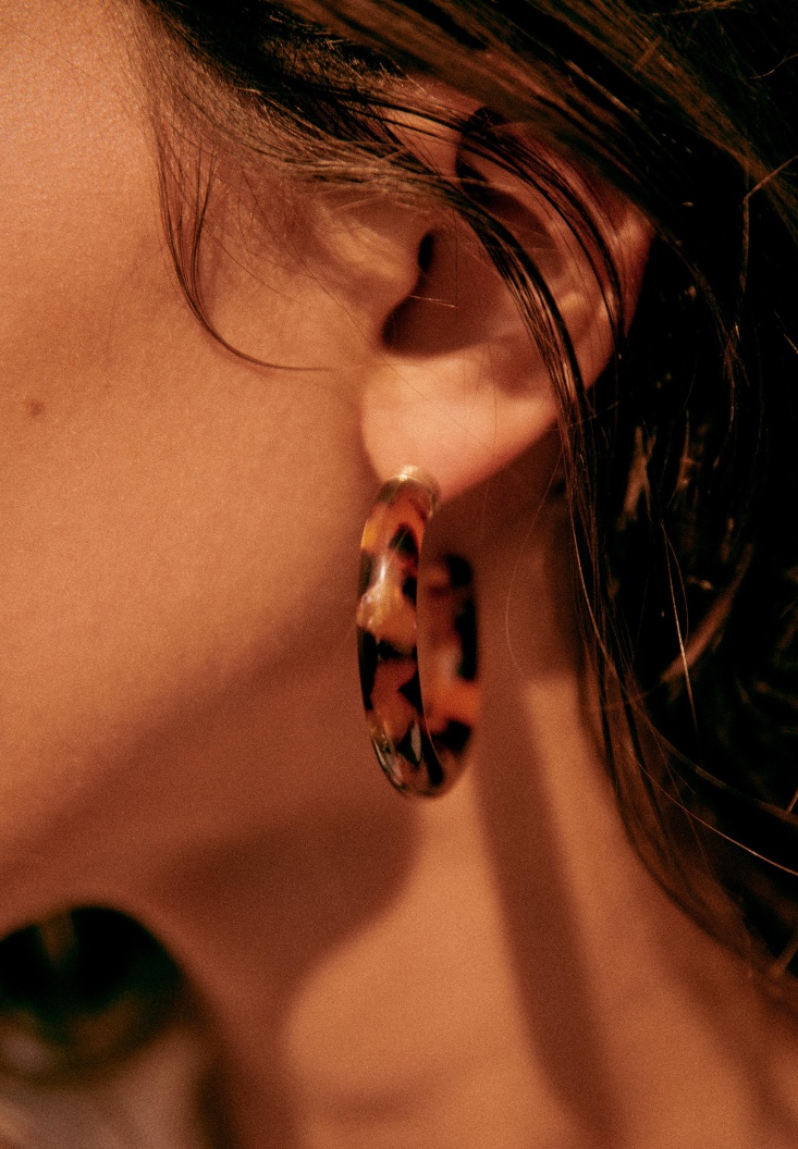 Tortoiseshell earrings