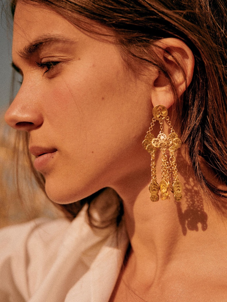 Felipa Earrings - Gold - Brass - Sézane