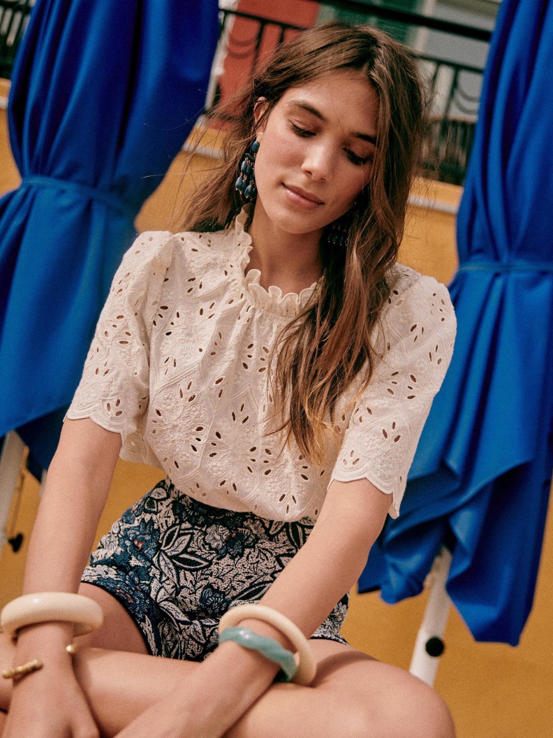 Sezane floral blouse Clearance