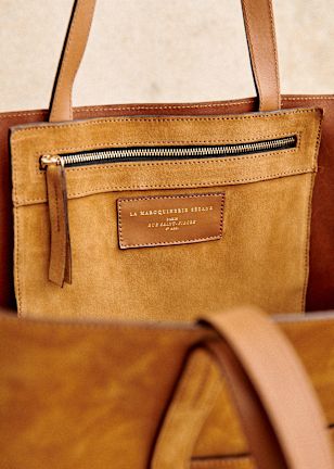 セザンヌ 本革 XL トート バッグ フランス発 セザンヌ シックで上品な レザー トートバッグ