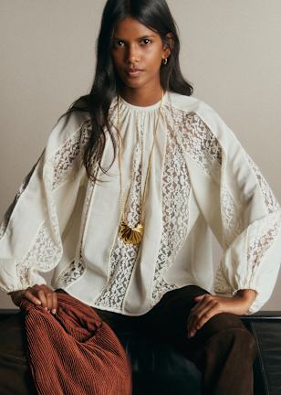 SEZANEレーストップス34 XS〜S トップス : レース＆刺繍コレクション | レディースウェア | Sézane