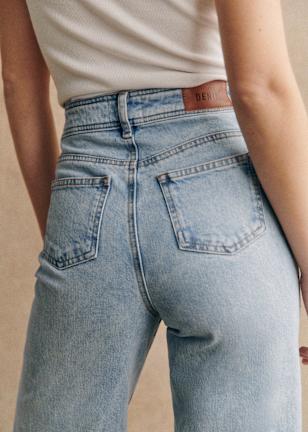 デニム：ハイウエスト、スリム、ストレート | パリ発