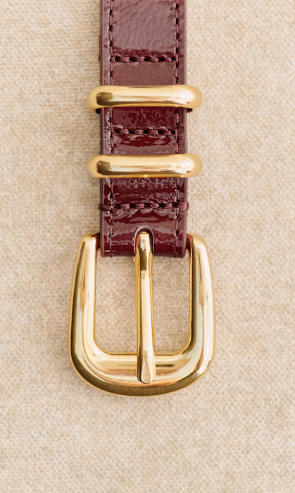 SÉZANE ブラウンレザーベルト ゴールドバックル Ready-to-wear, Leather Goods, Accessories and Fragrance
