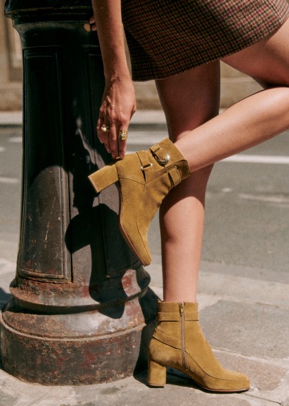 Bottines sezane dorées deals