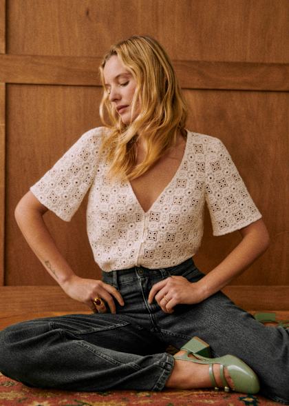 Ulysse Shirt - Ecru - Organic Cotton - Sézane