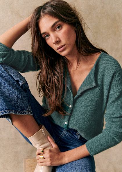 LAMAILLE SEZANE セザンヌ　モヘアニット Suzanne Jumper - Ecru - Kid mohair - Sézane
