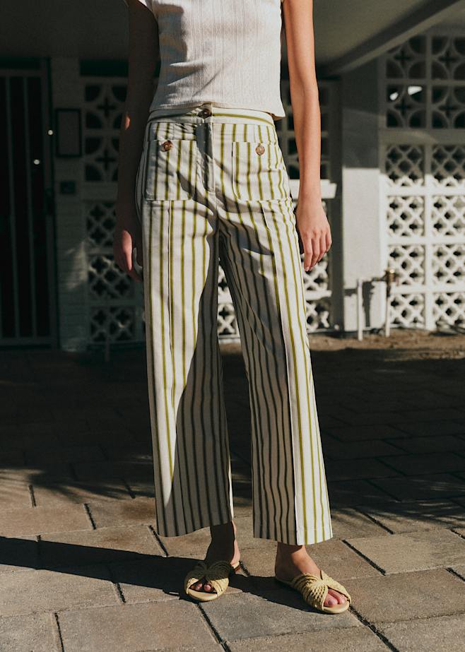 パンツ : シックでモードなチェック | レディースウェア | Sézane