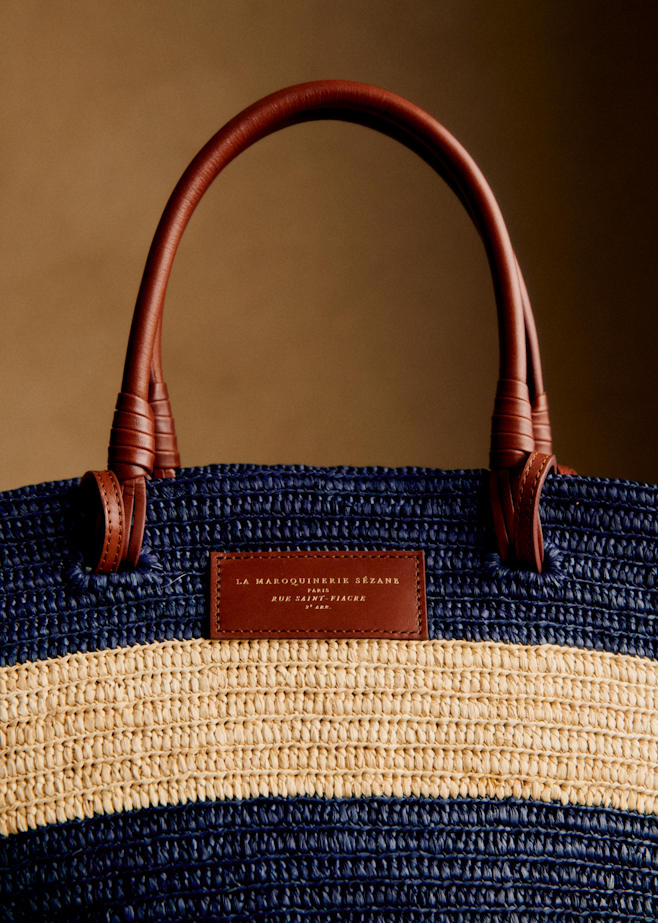 大人気【SEZANE】JUSTINE バスケット/カゴバッグ 4color SEZANE】MAXI JUSTINE BASKET Natural Raffia (SEZANE/かご