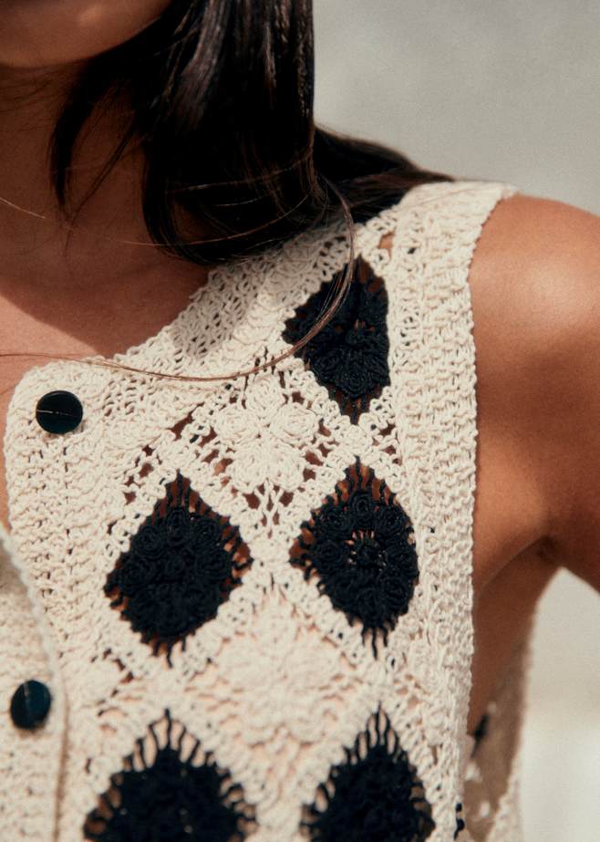セザンヌ ザックリ ニット カーディガン (SEZANE/カーディガン
