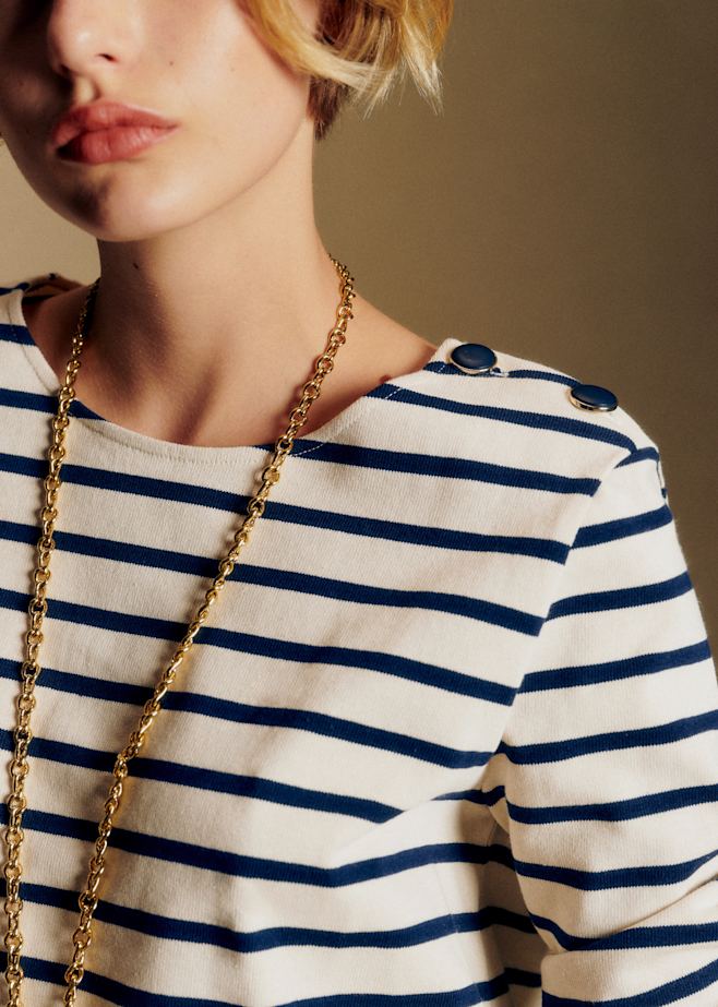 ち*は様 sezane ネイビー長袖トップス ち*は様 sezane ネイビー長袖