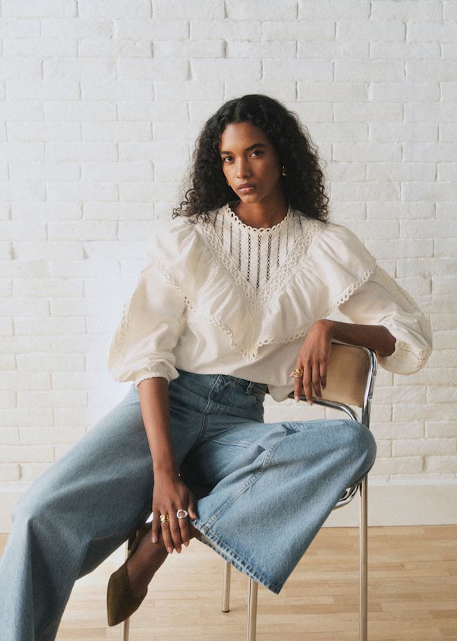 トップス : レース＆刺繍コレクション | レディースウェア | Sézane